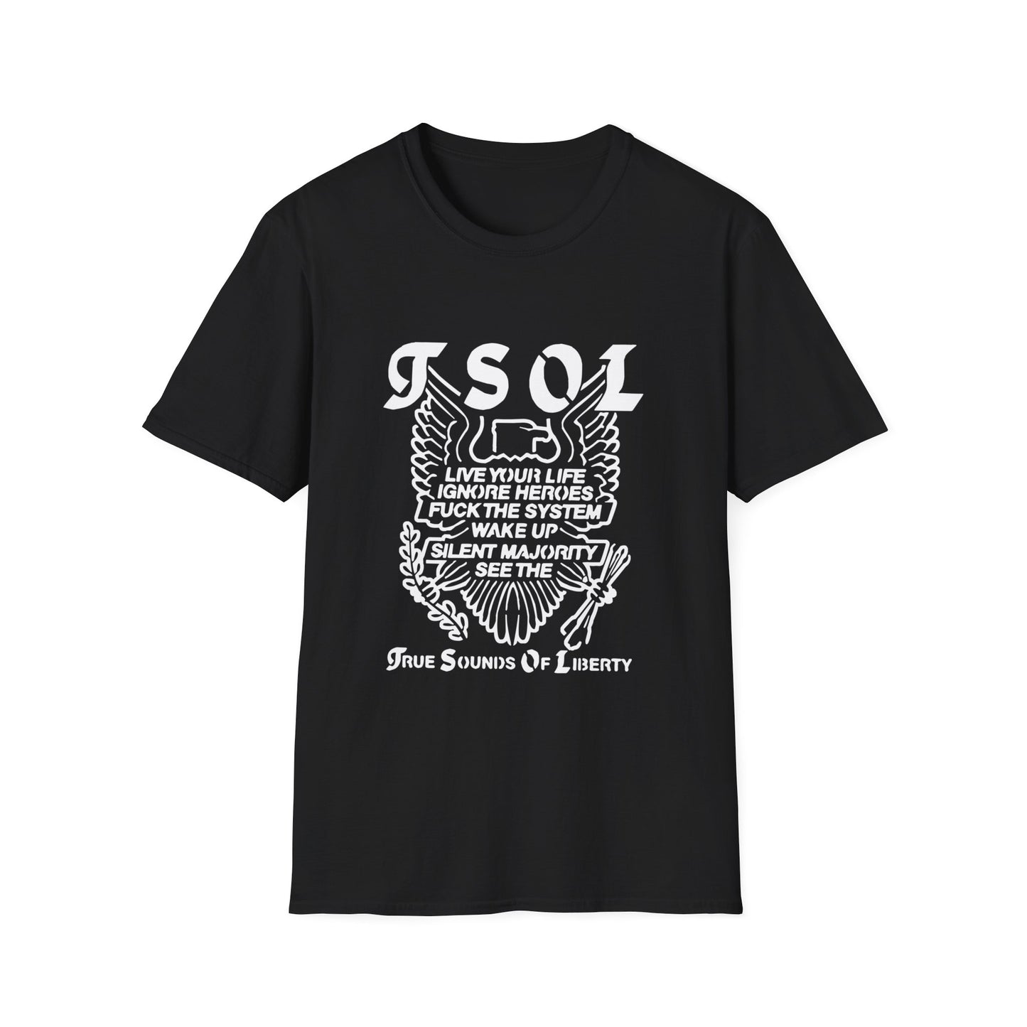 TSOL - True Souls of Liberty Tee | Punk Rock Band Distressed Style Shirt | Punk Band - Unisex Cotton T Shirt