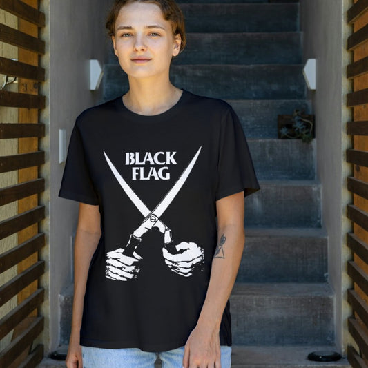 Black Flag Tee | Punk Rock Band Distressed Style Shirt | Punk Band - Unisex Cotton T Shirt