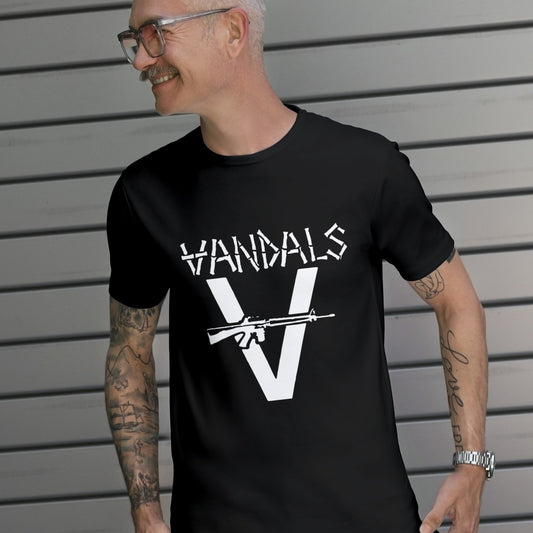 Vandals Tee | Punk Rock Band Distressed Style Shirt | Punk Band - Unisex Cotton T Shirt