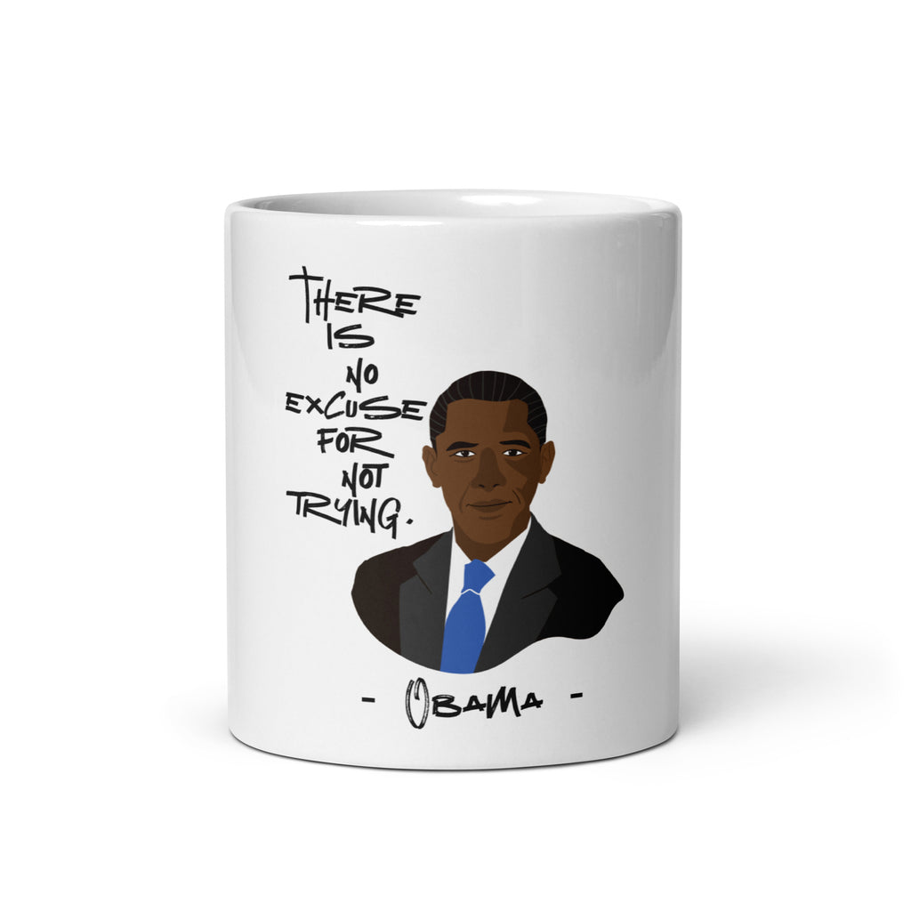 Barrack Obama Quote - White Ceramic Coffee Mug - dis0bey