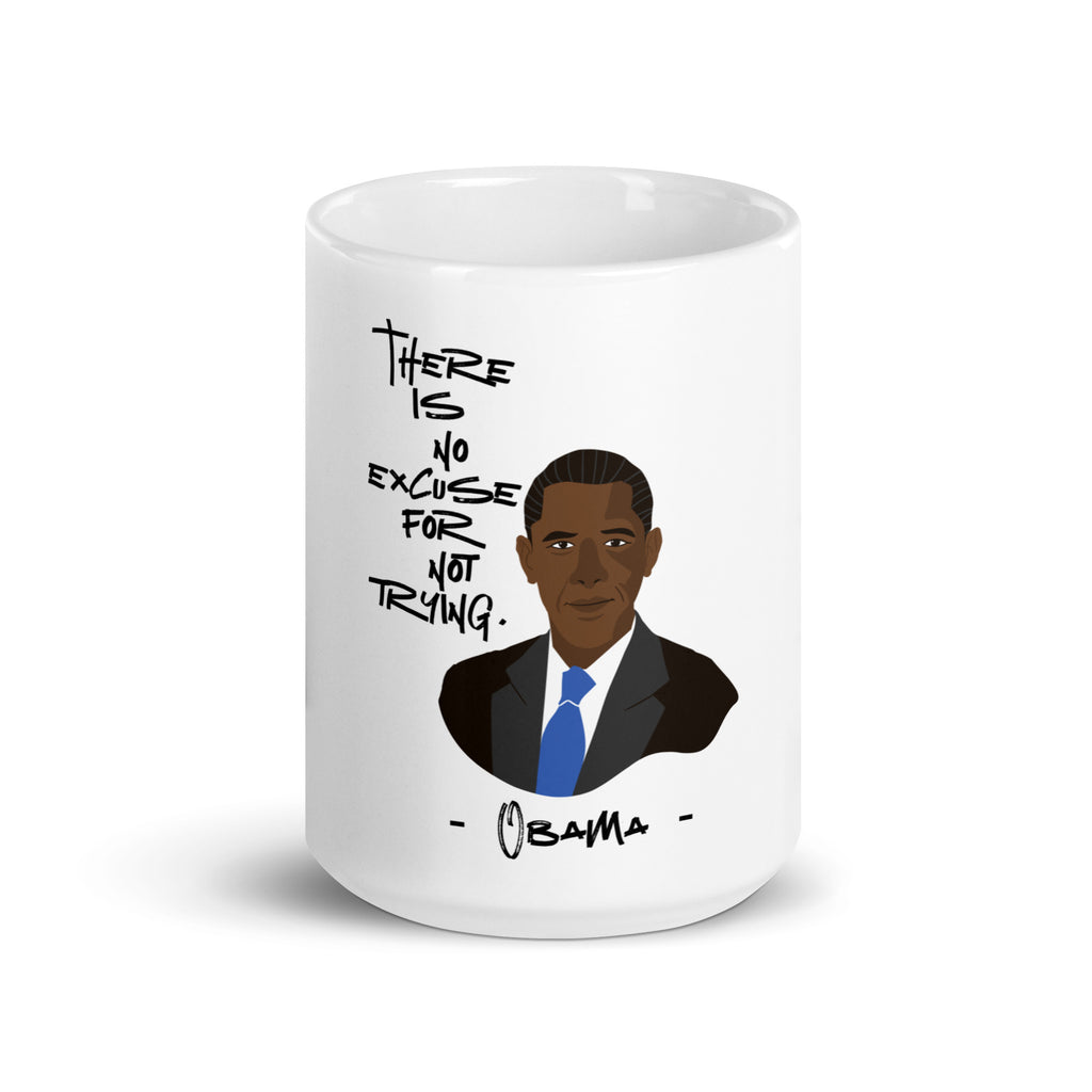 Barrack Obama Quote - White Ceramic Coffee Mug - dis0bey