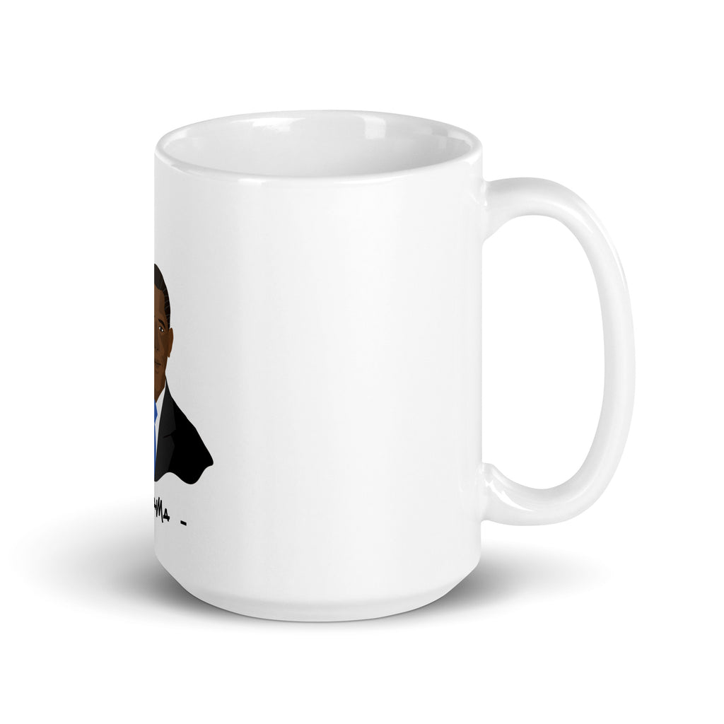 Barrack Obama Quote - White Ceramic Coffee Mug - dis0bey